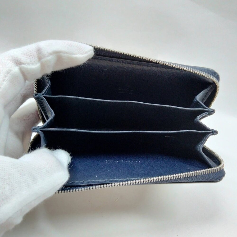 Authentic Gucci GG Supreme Canvas Zip Around Wallet - Picture 6 of 12